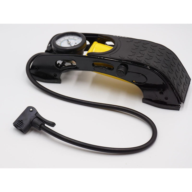 AA Single Barrel Cylinder Tyre Foot Pump Air Inflator Car Van Bicycle Bike AA - UK Camping And Leisure