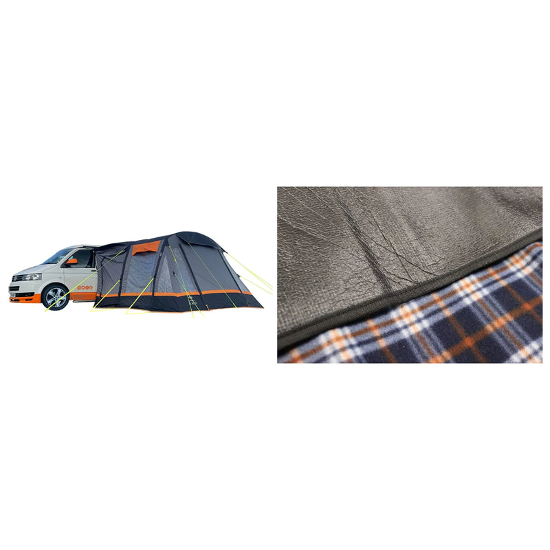 Olpro Loopo Breeze v2 Inflatable Air Campervan Awning Charcoal Low Bundle