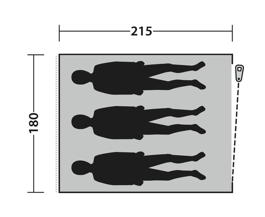 Outwell Free Standing inner L Inner Tent Black Outwell - UK Camping And Leisure