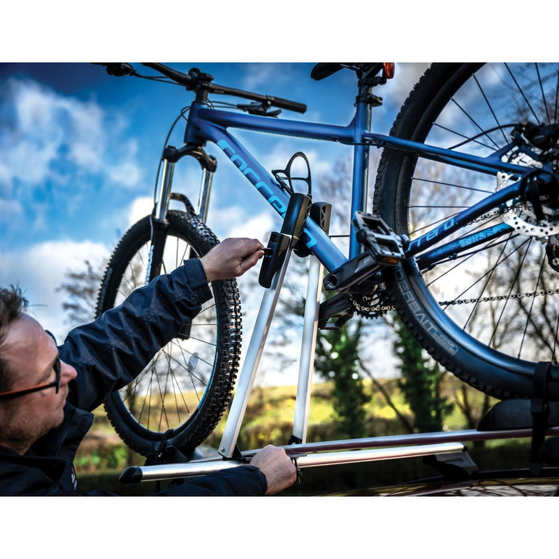 Maypole Aluminium Roof Top Bike Cycle Carrier Locking T Track Maypole - UK Camping And Leisure