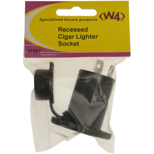 W4 Recessed Cigar Socket 37587 (NEW) W4 - UK Camping And Leisure