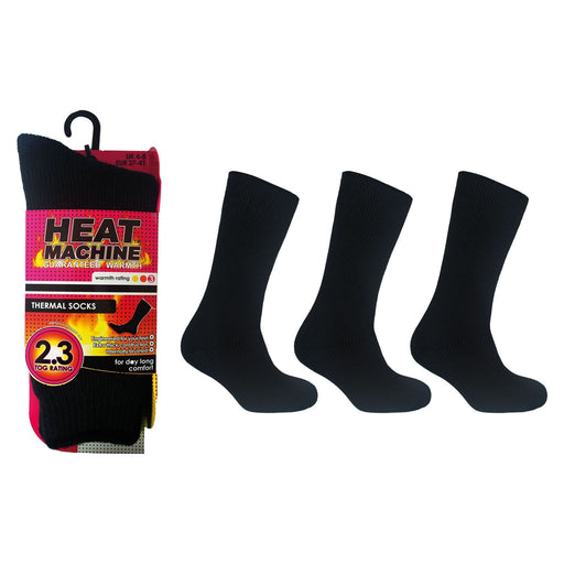 Ladies thermal insulated black socks 1291 UK Camping And Leisure - UK Camping And Leisure