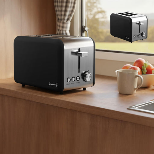 Leisurewize Caravan Camping Sleek Toaster - Black - View 2