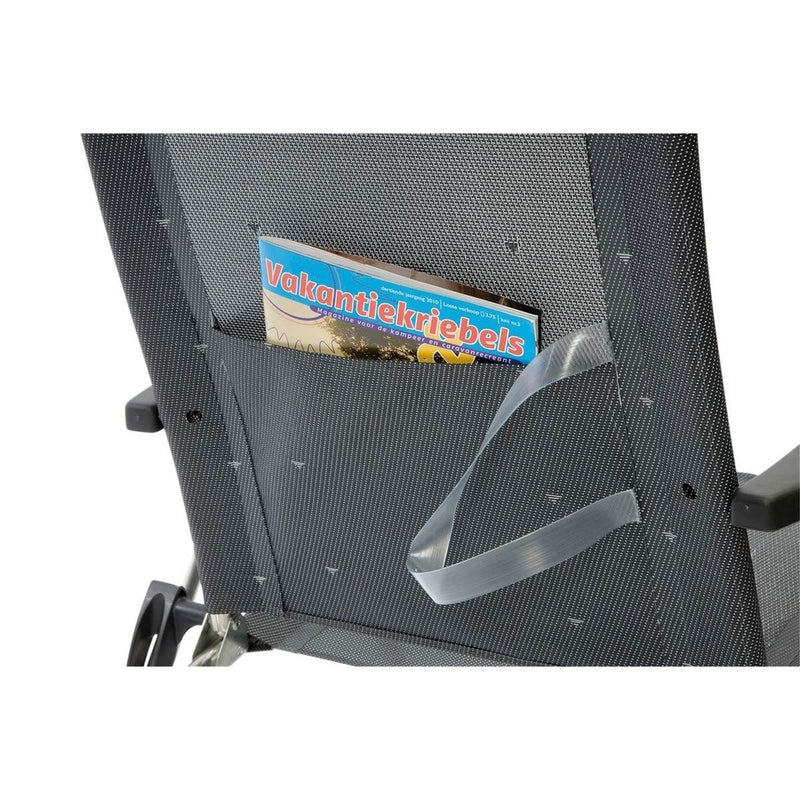 Crespo Beach Chair AL/205 Dark Grey Crespo - UK Camping And Leisure