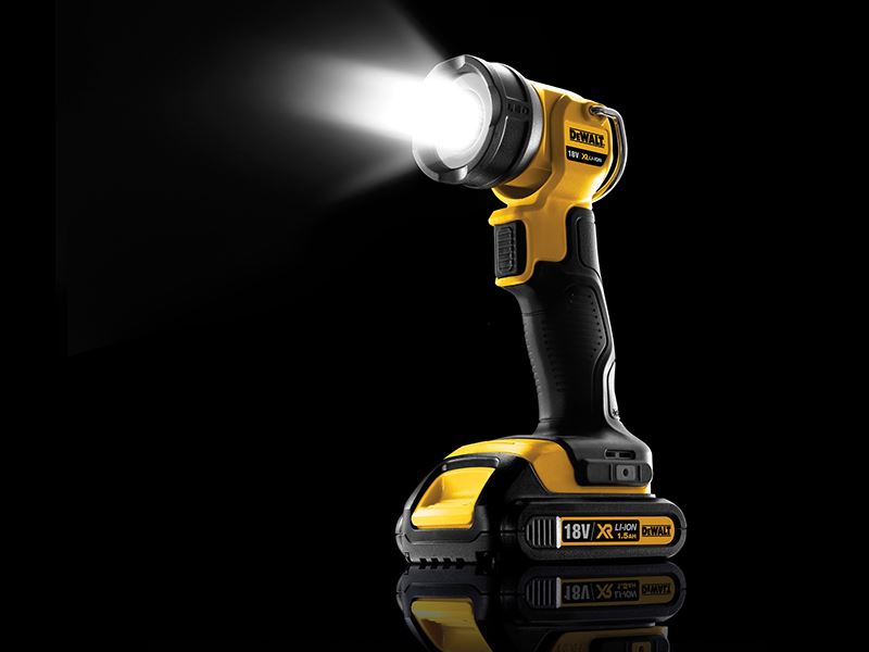 Dewalt Power Tools DCL040 XR LED Torch 18V Bare Unit DeWALT Power Tools - UK Camping And Leisure