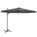 Dellonda Cantilever Parasol with 360 Rotation, Tilt & Cover 3m - Grey Dellonda - UK Camping And Leisure