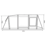 Outdoor Revolution Atom 600 Including Footprint Family Tent Outdoor Revolution - UK Camping And Leisure