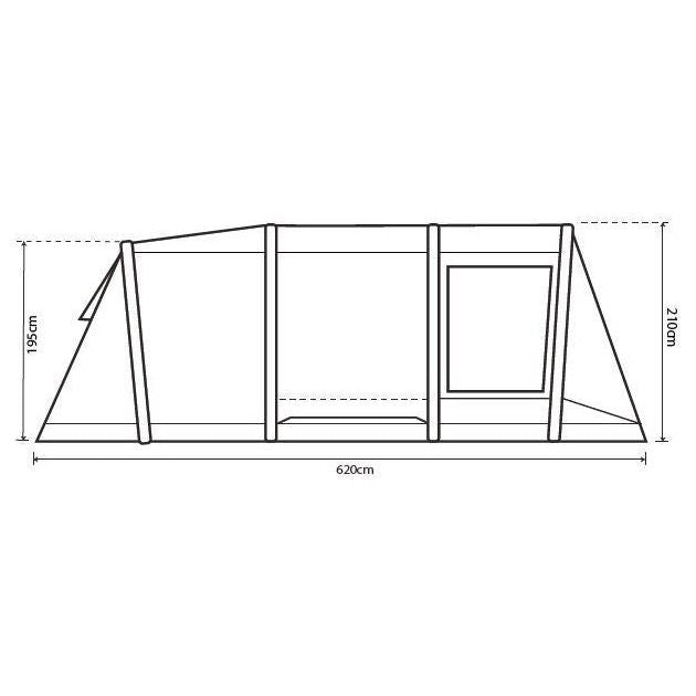 Outdoor Revolution Atom 600 Including Footprint Family Tent Outdoor Revolution - UK Camping And Leisure