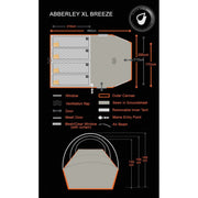 Olpro Abberley Breeze XL - 4 Berth Inflatable Tent Recyled Bottle Material Olpro - UK Camping And Leisure