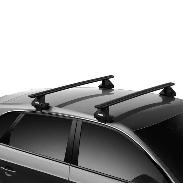Thule WingBar Evo Roof Bars Black fits Mazda 3 2014-2018 Hatchback 5-dr with Normal Roof Thule - UK Camping And Leisure