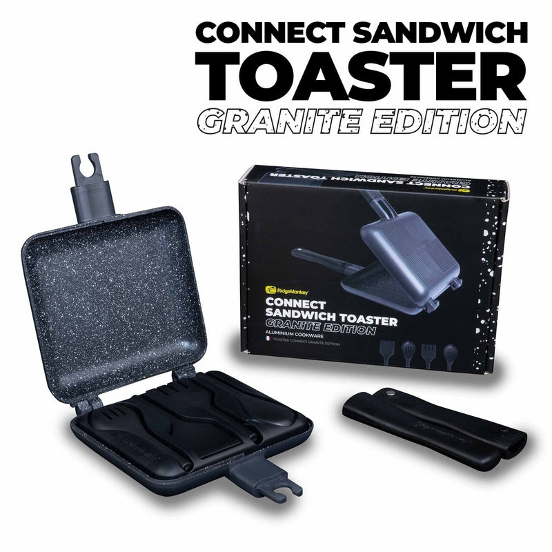 RidgeMonkey Connect Sandwich Toaster Non Stick Detachable Granite Edition RidgeMonkey - UK Camping And Leisure