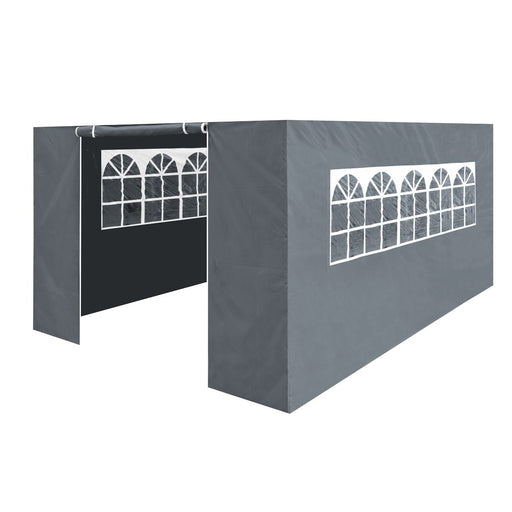 Dellonda Side Walls/Doors/Windows for Gazebo/Marquee Fits 3 x 4.5m Models - Grey Dellonda - UK Camping And Leisure