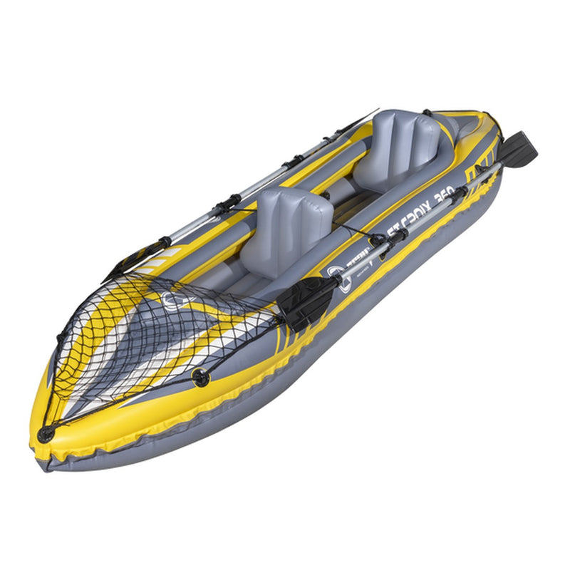 Dellonda Inflatable 2-Person Kayak/Canoe Set with Pump, Carry Bag & 2 Oars Dellonda - UK Camping And Leisure