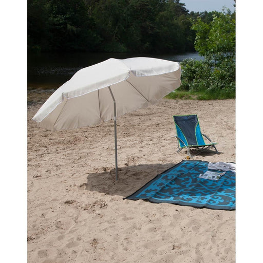 Bo-Camp Parasol Articulated Arm Polyester Dia 200cm Sand Bo-Camp - UK Camping And Leisure
