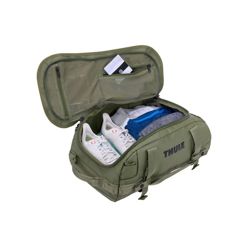 Thule Chasm 30L duffel bag olivine green Thule - UK Camping And Leisure