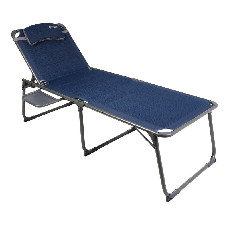 Quest Ragley Pro Lounge bed with side table Quest - UK Camping And Leisure