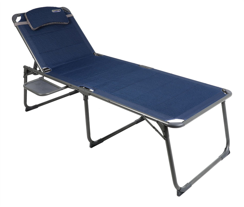 Quest Ragley Pro Lounge bed with side table Quest - UK Camping And Leisure