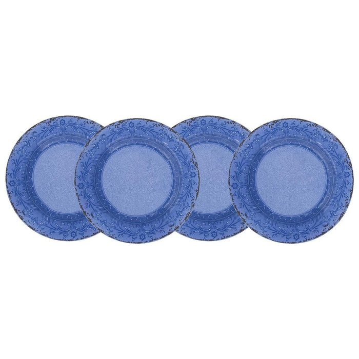 Gimex Stone Line Dinner Plate Azure 4 Pieces Gimex - UK Camping And Leisure