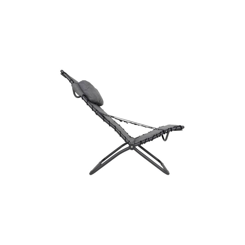Crespo Lounger AP/262 Tex Comfort Light Grey Crespo - UK Camping And Leisure