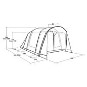 Outwell Durango 4 4 Berth Three Room Tunnel Tent - View 17