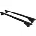 Roof Bars Rack Aluminium Black fits Volkswagen Taigo 2022- For Raised Rails Summit - UK Camping And Leisure