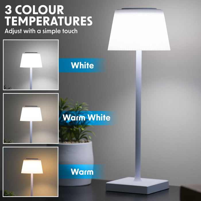 Dellonda Rechargeable Table Lamp for Home Office Restaurant RGB Colours Dellonda - UK Camping And Leisure