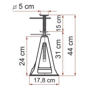 Fiamma Plastic Jack Stands (4) 00680C01G Fiamma - UK Camping And Leisure