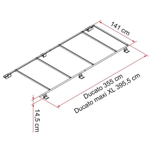 Fiamma Roof Rail Ducato Fiamma - UK Camping And Leisure