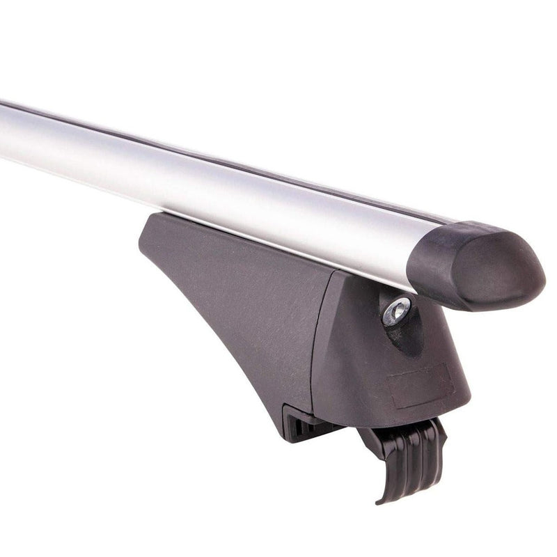 Summit SUM-005 Locking Roof Bars in Aluminium (Pair of) For Cars with Flush Rails - 1.35m, Silver Summit - UK Camping And Leisure