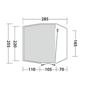 Outwell Desert Van Driveaway Awning Campervan 175-205cm Low - View 13