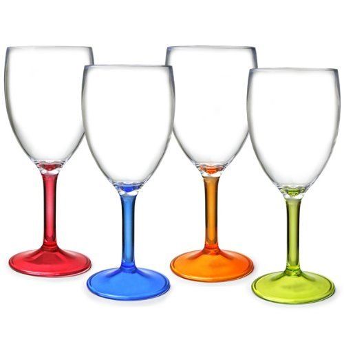 Wine Glass Party (4) T0151M Flamefield - UK Camping And Leisure