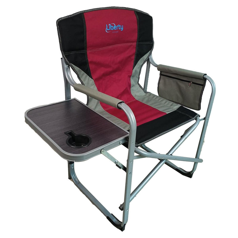Liberty Magenta Directors Chair with Side Table Camping Caravan Liberty - UK Camping And Leisure
