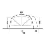 Outwell Vermont 7 Air 7 Berth Five Room Tunnel Tent - View 18