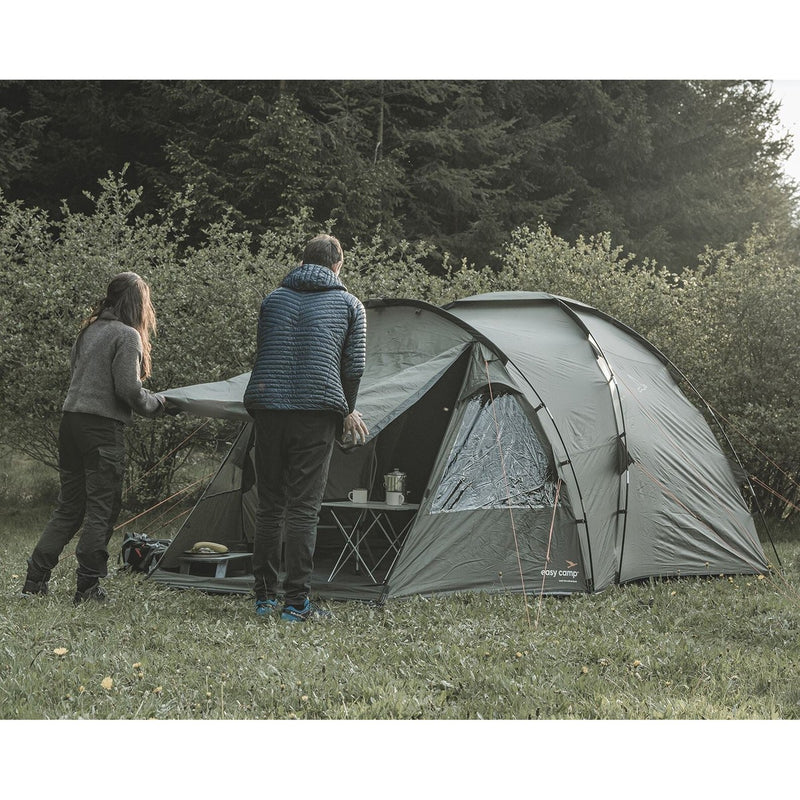 Easy Camp Kinn 4 Pole Tent Green 4 Person Easy Camp - UK Camping And Leisure