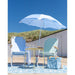 Bo-Camp Pastel Collection Parasol Lautrec Blue Dia 165cm Bo-Camp - UK Camping And Leisure