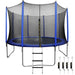 Dellonda Heavy-Duty  Trampoline Safety Enclosure Net Anchors & Ladder 12ft Dellonda - UK Camping And Leisure