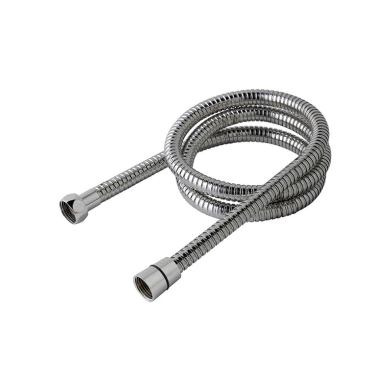 AG Shower Hose Chrome 1.5 Metre Double Interlock Nut & Cone Style AG - UK Camping And Leisure