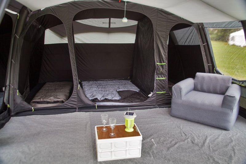 Outdoor Revolution Airedale 9.0SEL Air Tent 9 Berth Family Tent Inc Footprint & Side Annexe Inner Tent