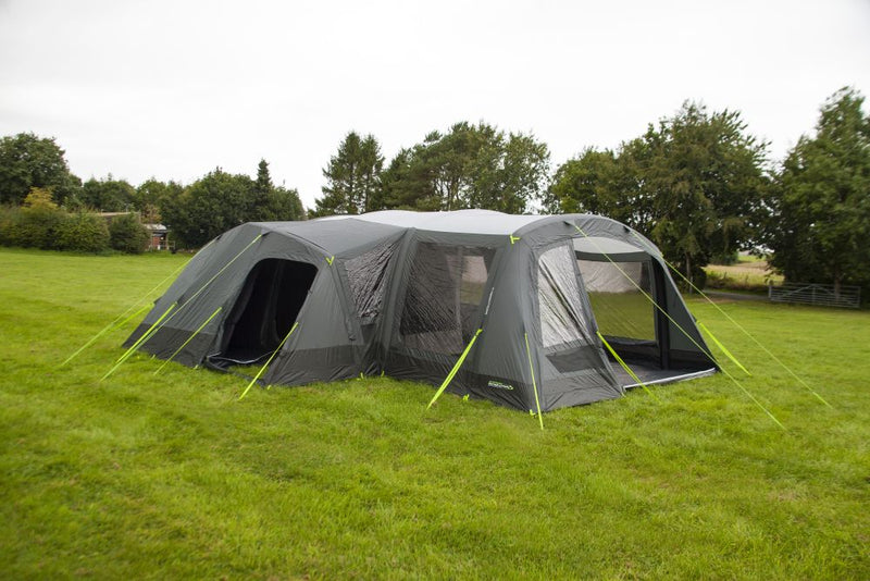 Outdoor Revolution Airedale 9.0SEL Air Tent 9 Berth Family Tent Inc Footprint & Side Annexe Inner Tent