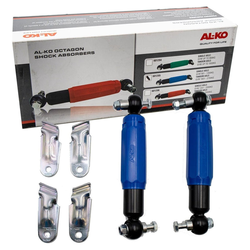 Al-Ko Octagon Shock Absorbers Blue 1994 On Single Axle1300Kg Tandem 2600 Kg AL-KO - UK Camping And Leisure