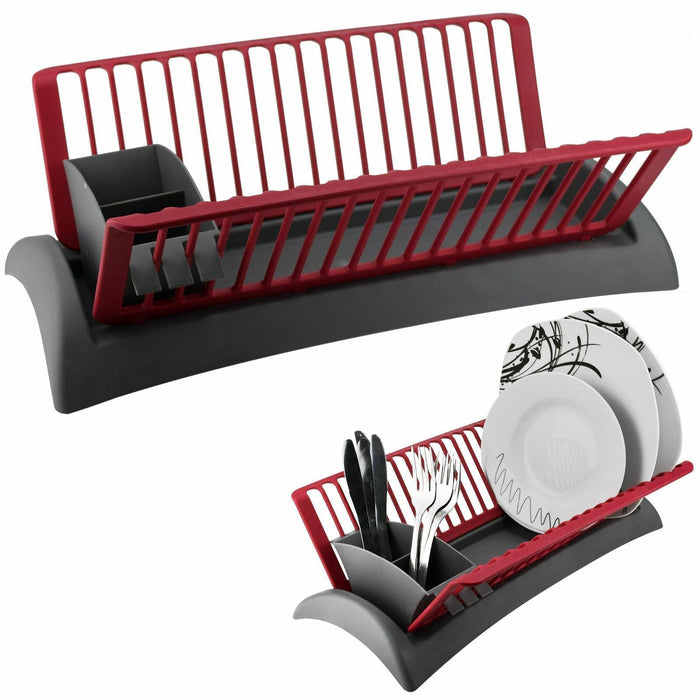 Alpina Red Dish Drainer Rack Alpina - UK Camping And Leisure