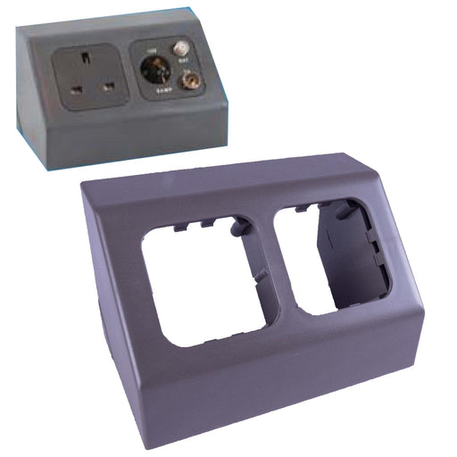 Angled Grey/Bronze* Pod For CBE & C-Line Switches & Sockets Caravan Motorhome Powerpart - UK Camping And Leisure