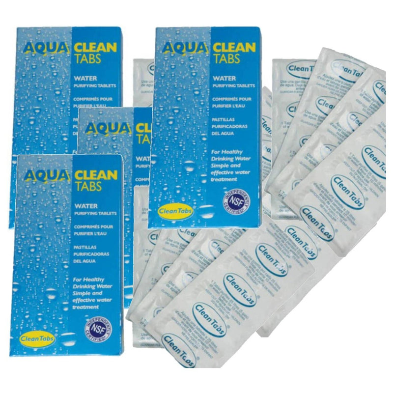 Aqua Clean MINI Water Purification Tablets Box - 2 x 80 Tabs Aqua Clean - UK Camping And Leisure