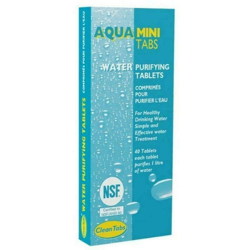 Aqua Clean MINI Water Purification Tablets Box - 2 x 80 Tabs Aqua Clean - UK Camping And Leisure