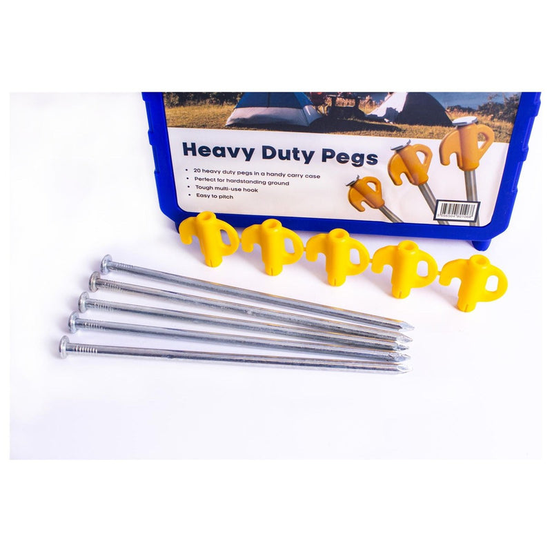 Awning Tent Pegs Heavy Duty x20 Royal - UK Camping And Leisure