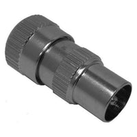 Zinc Coax Plug for Caravan and Motorhomes