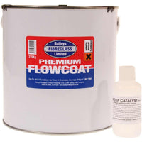 Baileys Black Flowcoat/Topcoat w/ Hardener 2 5kg: Industrial Strength Metal C
