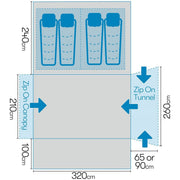 Aquila Pro 500 performance air drive away awning 12010842000001 Westfield - UK Camping And Leisure