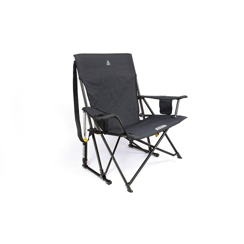 GCI Outdoor Comfort Pro Rocker XL  Camping Rocking Chair - Heathered Charcoal
