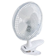 Draper 230V Clip-On Desk Fan, 6"/150mm, 15W 08710 Draper - UK Camping And Leisure
